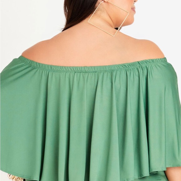 Off the Shoulder Bodycon Ruched Maxi - Picture 3 of 7